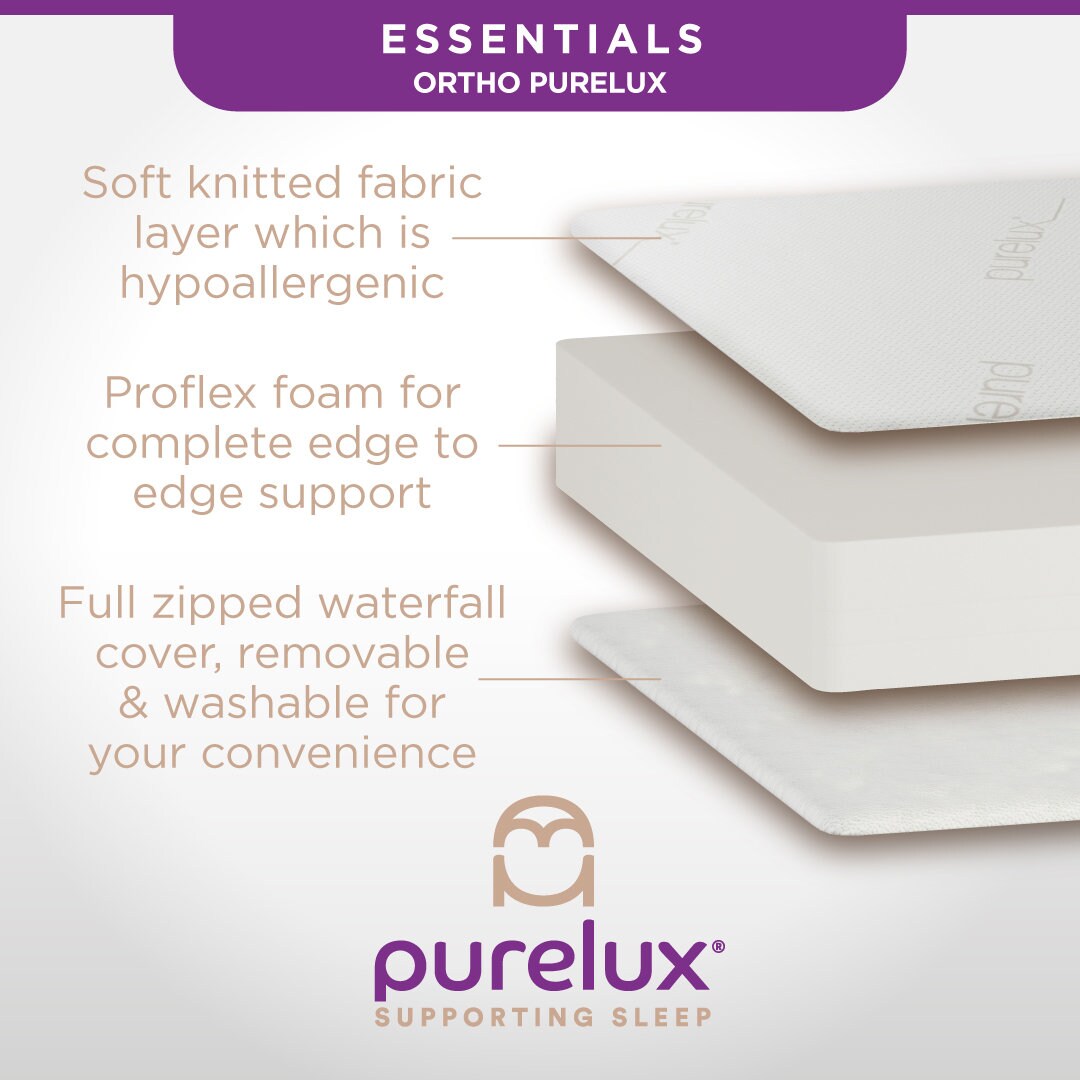 Purelux Ortho Essentials Foam Mattress Single Small Double Etsy UK