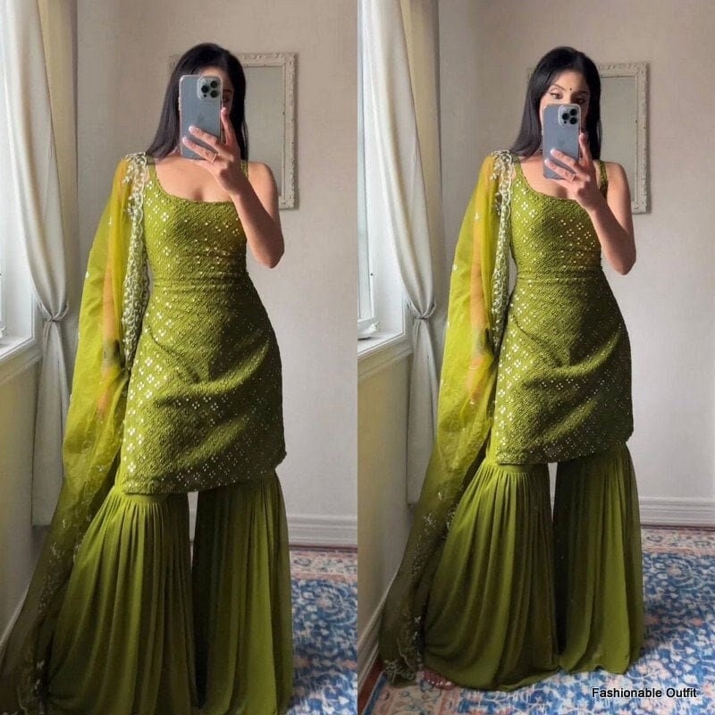 Mehendi Gharara - Etsy