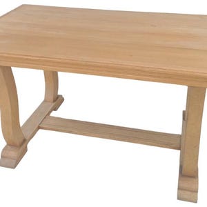 Antieke massief houten keuken- en eetkamertafel 4 plaatsen 150 x 90 x Hoogte 75 cm