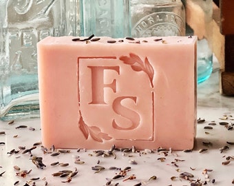 Pink Lavender Shea 'Soleseife' sea salt handmade soap