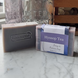Hyssop Tea vegan borage & babassu oil soap