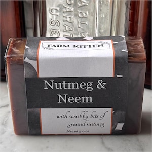Nutmeg Butter & Neem vegan soap aka Homestate!