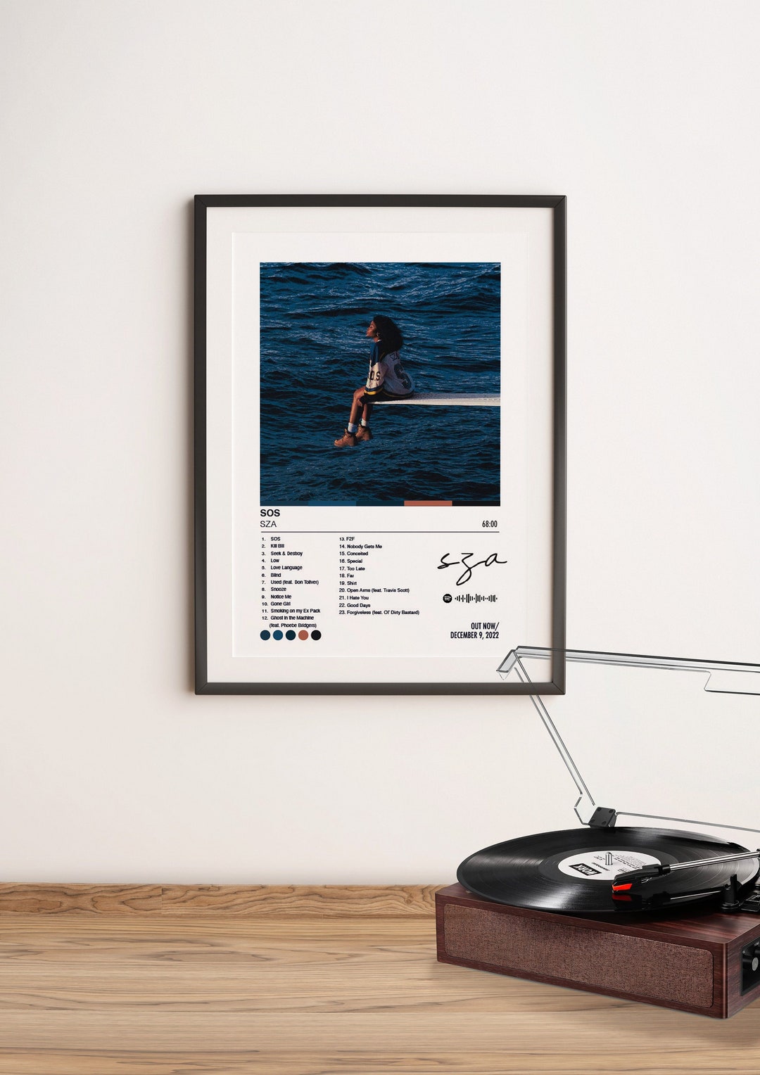 SZA Sos Kill Bill Album Cover Poster SZA Gift Idea Digital - Etsy