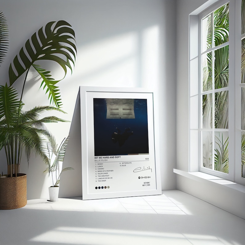 HAUEBDANSEY Poster Hit Me Hard And Soft - Vintage Wandkunst 30x45cm | Leinwandposter Für Wohnzimmer