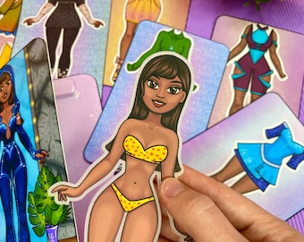 Paper Doll Printables: DIY Dress Up Kit (Digital Download)