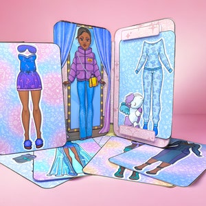 Printable DIY project ICE Dollhouse with Paper Doll Busy Book & Activities for Kids