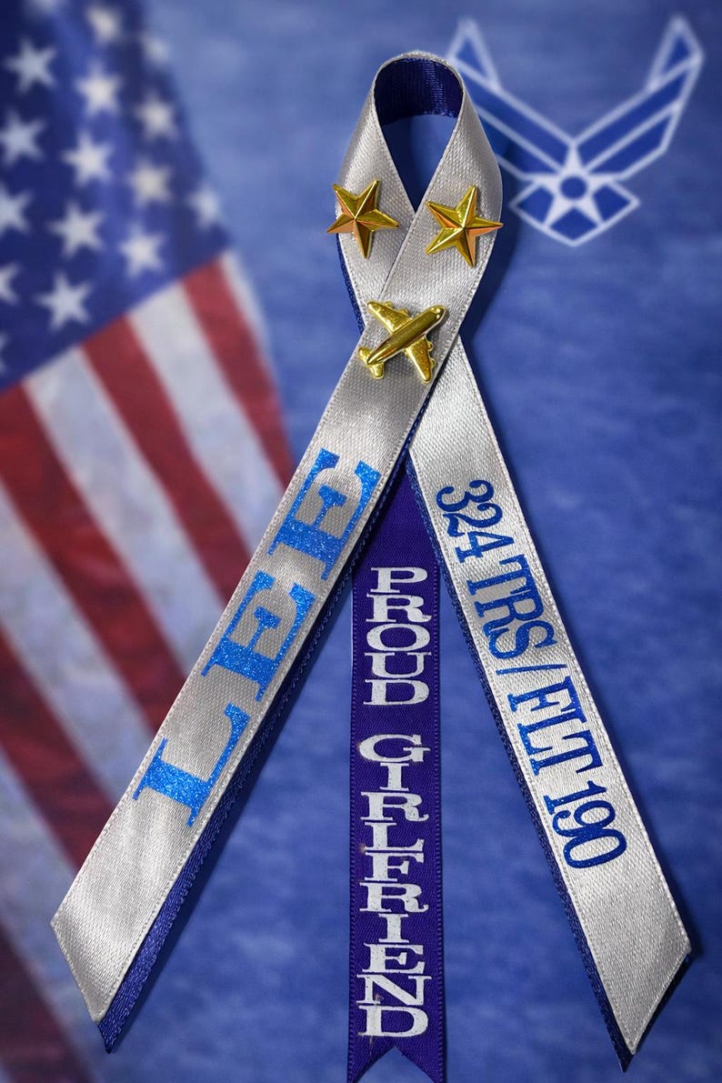 Air Force Graduation Family Ribbon, Proud Mom BMT Graduation Ribbon Air ...