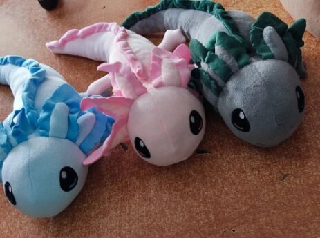 Axolotl Toy, Axolotl Felt, Busy Tin, Axolotl Embroidery, Axolotl