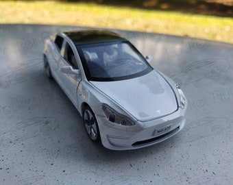 Tesla Model 3 1:24/32 - Modèles réduits de voitures - Pièces moulées en alliage - objet de collection - elon musc - véhicule électrique - Réaliste - Cadeaux d'anniversaire pour garçon