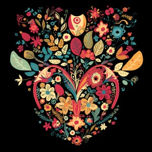 Trendy Art Prints, Heart Patterns, Animal Wall Art, Flower Decor Prints, Floral patterns, Flower Patterns, SVG, PNG, JPG, Digital Download