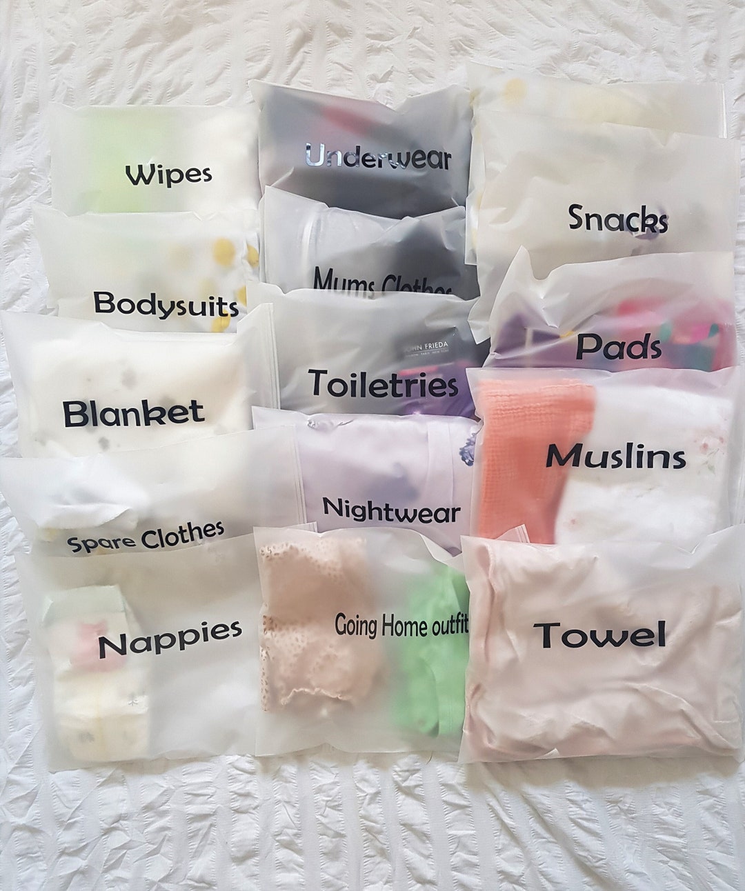 20x Baby Hospital Organiser Bags Maternity Bag Labour and Delivery