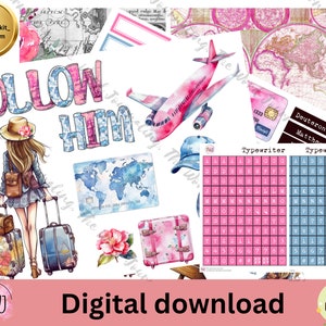 Follow Him, bible Journaling Printable,  Bible Art Journaling, Creative Bible Journaling , Faith Journaling, Digital Journaling