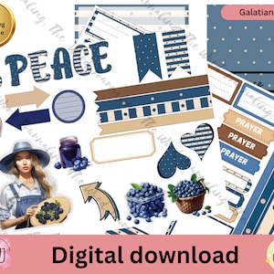 Fruit of the spirit Peace Journaling Printable,  Bible Art Journaling, Creative Bible Journaling , Faith Journaling, Digital Journaling