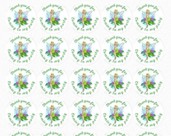 Tinker bell personalised stickers