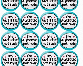 I’m autistic not rude stickers