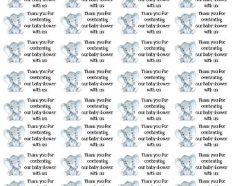 Boy baby shower stickers