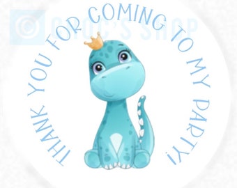 Dinosaur personalised stickers