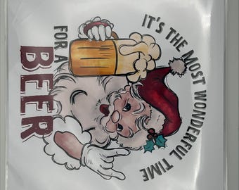 Beer Funny Cards- Funny, Rude And Offensive Adult Only Christmas Card
