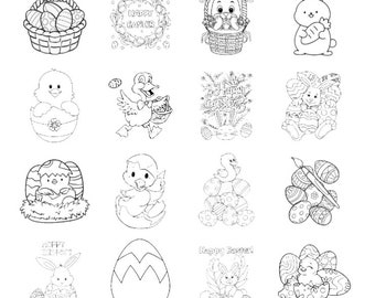 Easter colour in stickers