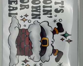 It's Going Down For Real - Funny, Rude And Offensive Adult Only Christmas Card