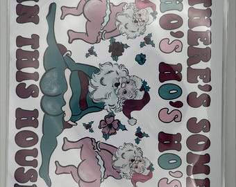 HO'S HO'S HO'S- Funny, Rude And Offensive Adult Only Christmas Card