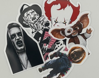 Horror themed stickers