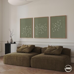 Triptych wall art set minimalistic