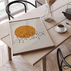 XXL poster showcasing minimalist Japanese silhouette