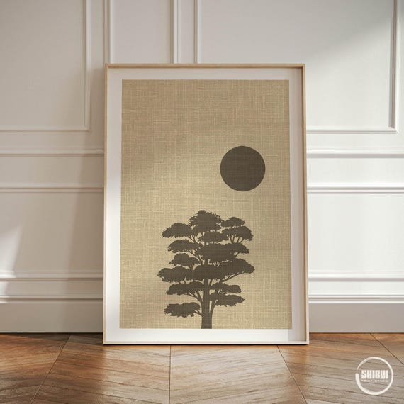 Japandi Nordic Hygge Organic Colors Wall Art, Nature Minimalism Texture Home Decor, Art Poster