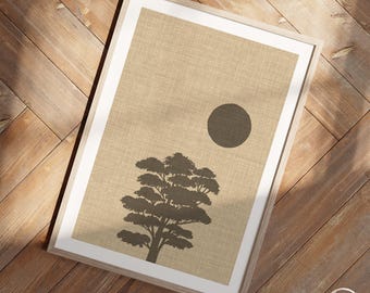 Japandi Nordic Hygge Organic Colors Wall Art, Nature Minimalism Texture Home Decor, Art Poster