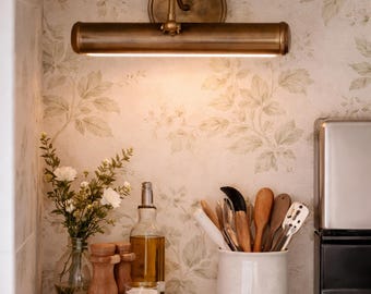 14" Antique Brass Picture Light – Unlacquered Brass Wall Sconce Fixture