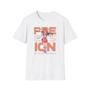 Precision Anime Girl Tee | Aesthetic Schoolgirl Illustration T-Shirt