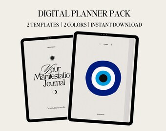 Diario de Manifestación Digital Estética / Vision Board Ley de Atracción / Goodnotes / Descarga Digital PDF