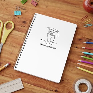 Teaching Assistant Gift From Teacher, Spiral Notebook A5, Owl Notepad, Gift for Teachers