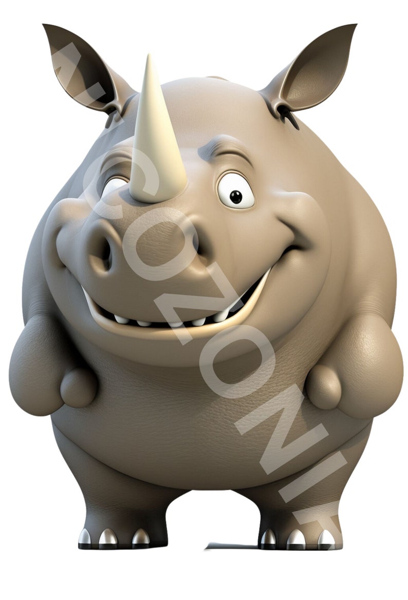 3D Cartoon Animal Pngs, Transparent PNG Bundle 50 Files, Commercial Use ...