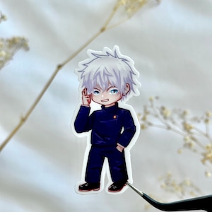 Curse anime kaisen energy anime waterproof, vinyl die-cut sticker for waterbottle, laptop