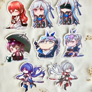 Honkai Star Rail - Cute anime game character vinyl sticker, decal, laptop accessory