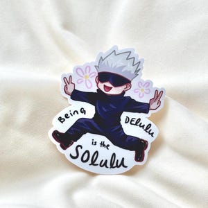 JJK Curse anime kaisen energy anime waterproof, vinyl die-cut sticker for waterbottle, laptop