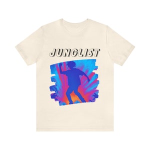 Junglist DNB minnaar T-shirt | DNB Grafisch T-shirt | Dansmuziek T-shirt | Drum & Bass Rave Junglist T-shirt | Unisex jersey T-shirt met korte mouwen