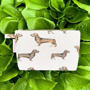 Kosmetiktasche "Dachshund" (Gr.M)