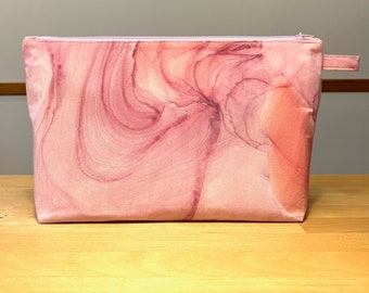 Kosmetiktasche "Pink marble" (Gr.L)