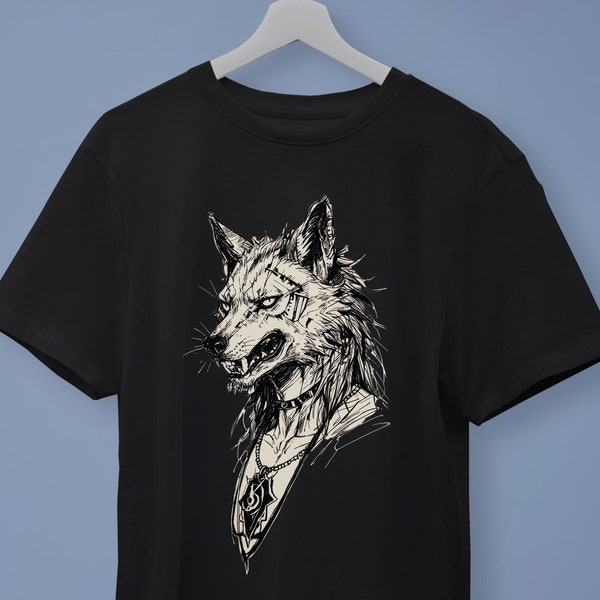 Horror WereWolf T-Shirt, Wolf Shirt, Grunge Clothing, Lycanthropy, Gothic Witchy Punk shirt, Horror Tee, Grunge Clothing, Lycanthropy Tee