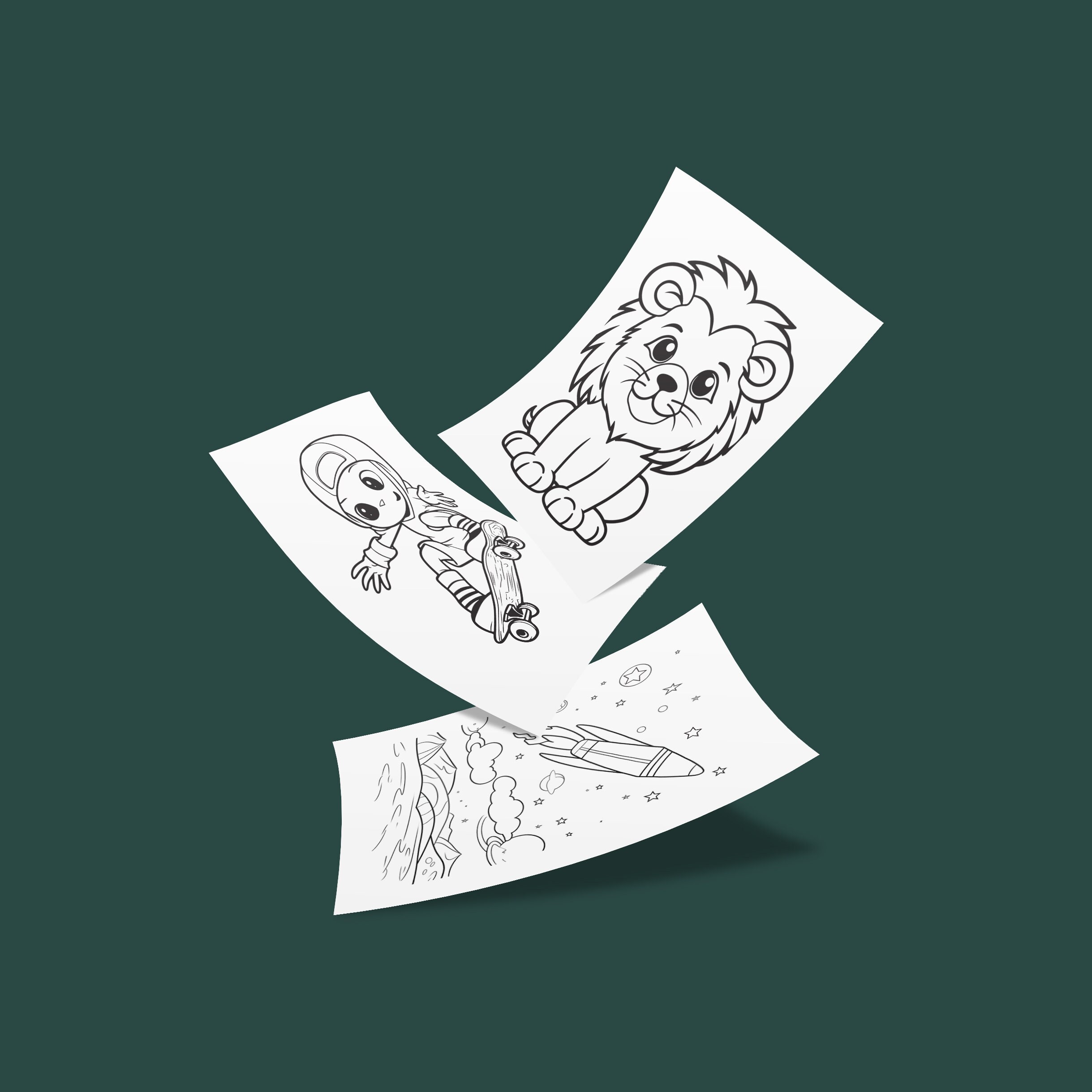 100 Coloring Page Printable Kids Coloring Pages Bundle for Coloring 100 Coloring Page Printable Kids Coloring Pages Bundle for Coloring