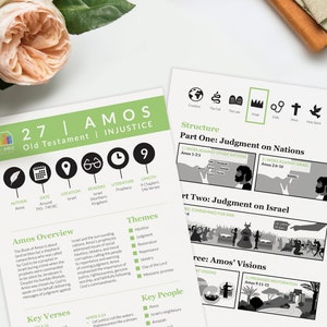 Amos Bible Study Guide, Printable Scripture Notes, Old Testament ...