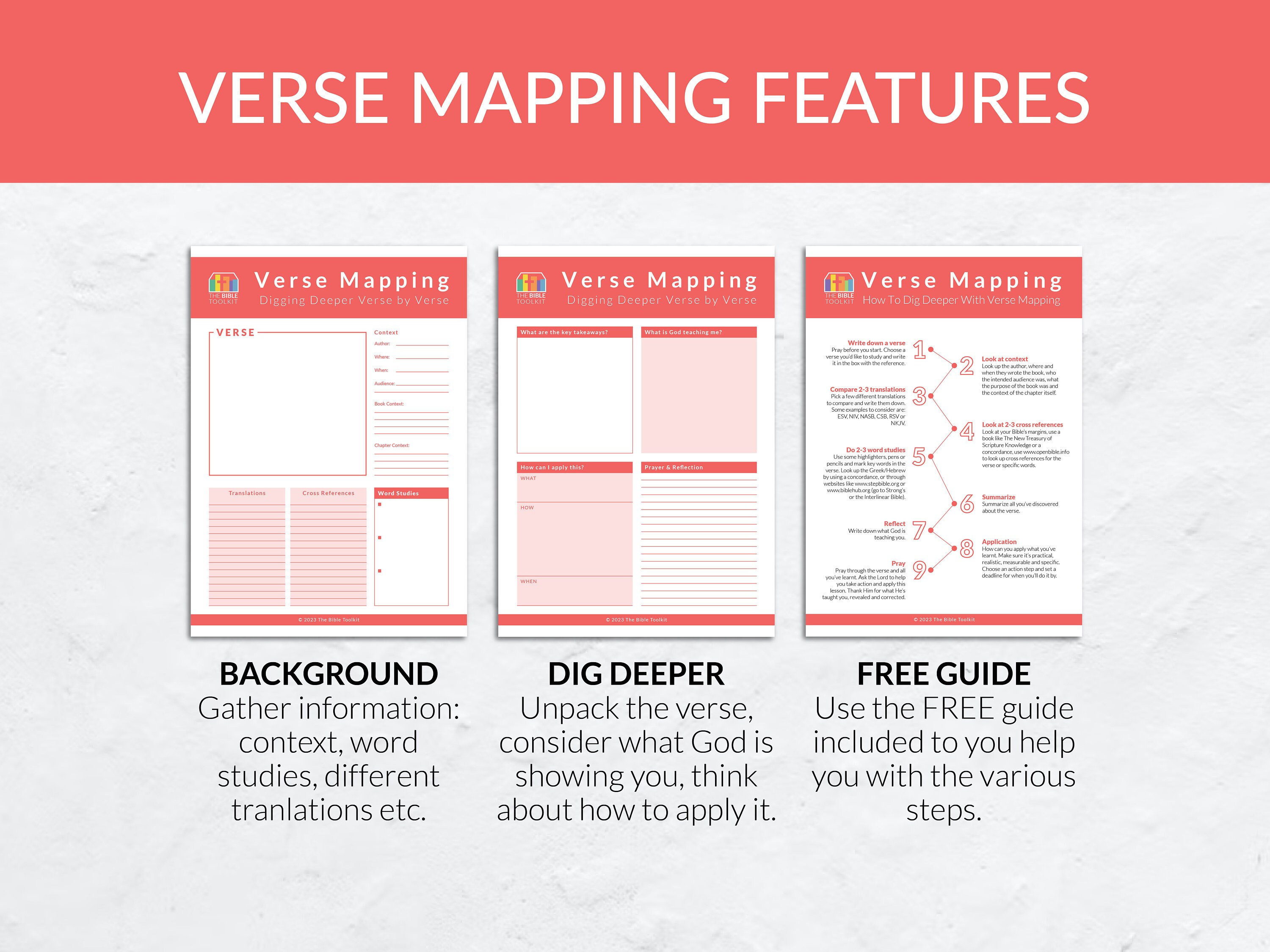 James Method Word Study Instructions.pdf Verse Mapping Bible Study Template Bundle, James Method Printable ...