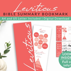 Printable Bible cheat sheet Leviticus overview, Books of the Bible breakdown bookmark, Bible study notes Old Testament summaries and charts