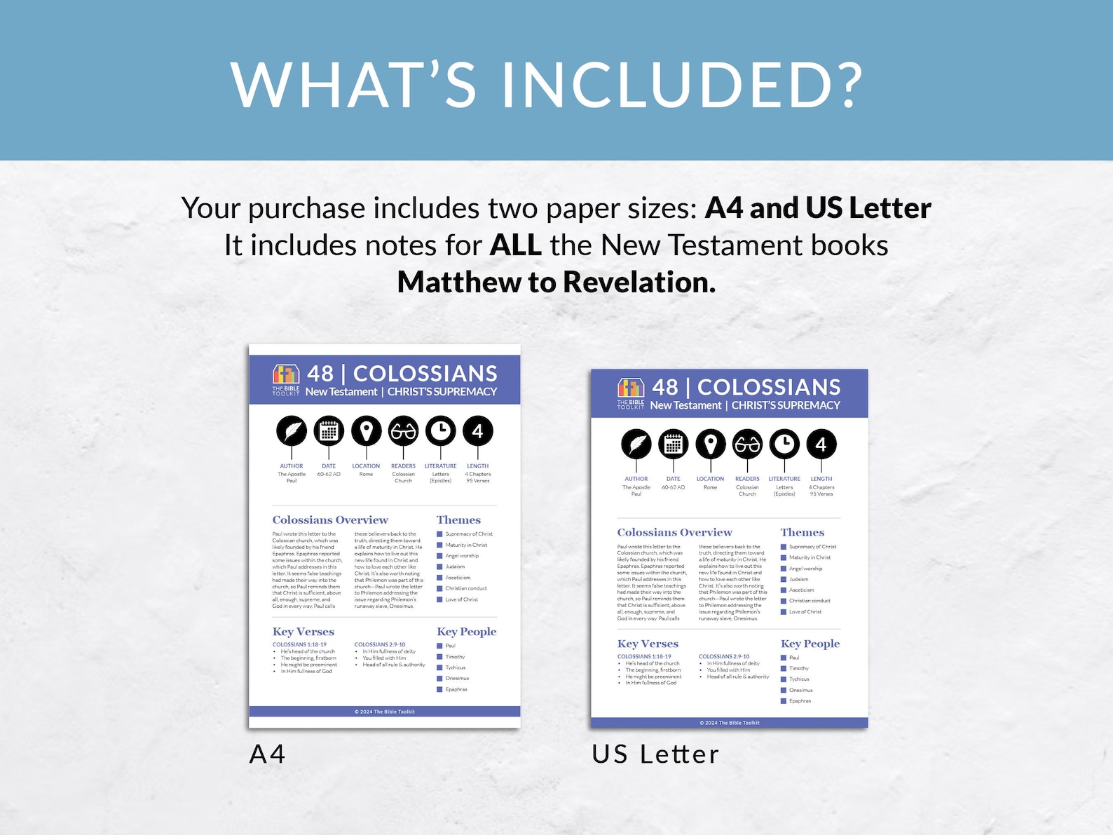 New Testament Bible Book Summaries Bundle, Christian Study Tools ...
