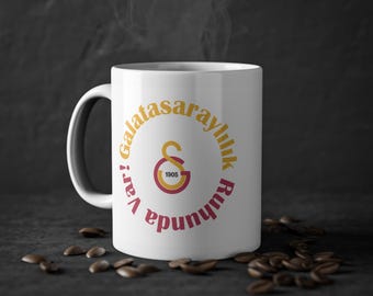 Galatasaray Coffee Mug, for Galatasaray Fans, Gift for Coffee Lovers, Gift for boyfriend, Birthday Gift for husband, Gift for wife, Cimbom
