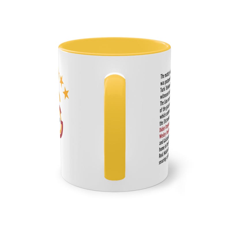 Galatasaray, Didier Drogba, Wesley Sneijder Coffee Cup, Galatasaray 5 star logo coffee mug, Gala Coffee Mug, Gift for Fans, Husband, Wife Bild 9