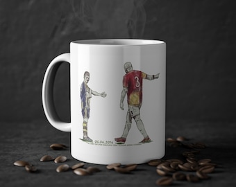 Taza de café retro Felipe Melo del Galatasaray para regalo para él, taza de café para fan del Galatasaray, regalo para fans del Galatasaray, regalo para ella, fan de Gala